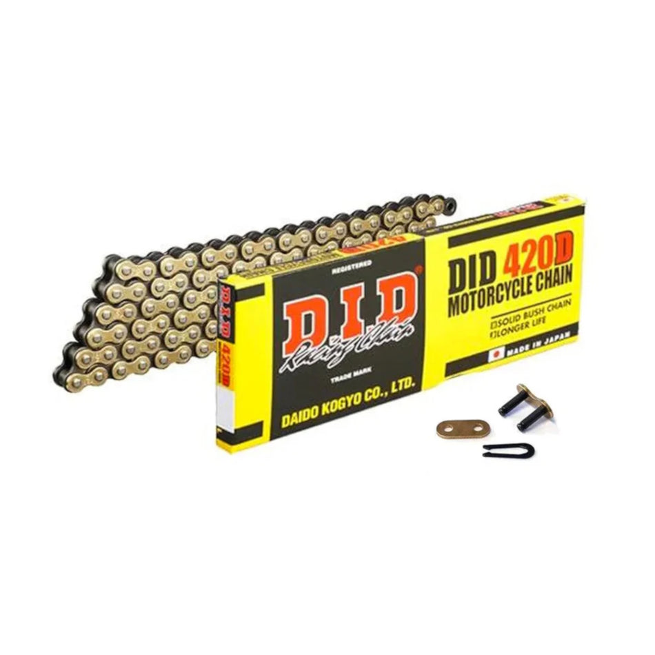 DID 420D G&B x 108 (RJ) Gold & Black Chain