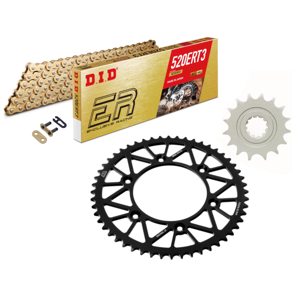 DID ERT3 520x114 Gold Chain with JTF1901.13SC & JTA210.50BLK Sprocket Kit