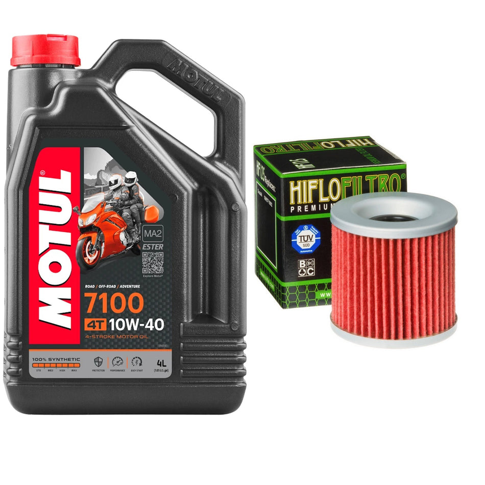 Motul 7100 10w40 4L Oil & HF125 Oil Filter Kit