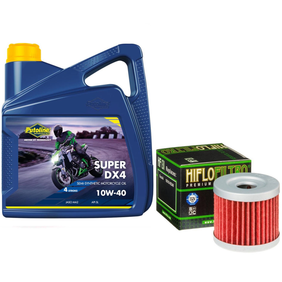 Putoline DX4 10w40 4L Oil & HF131 Oil Filter Kit