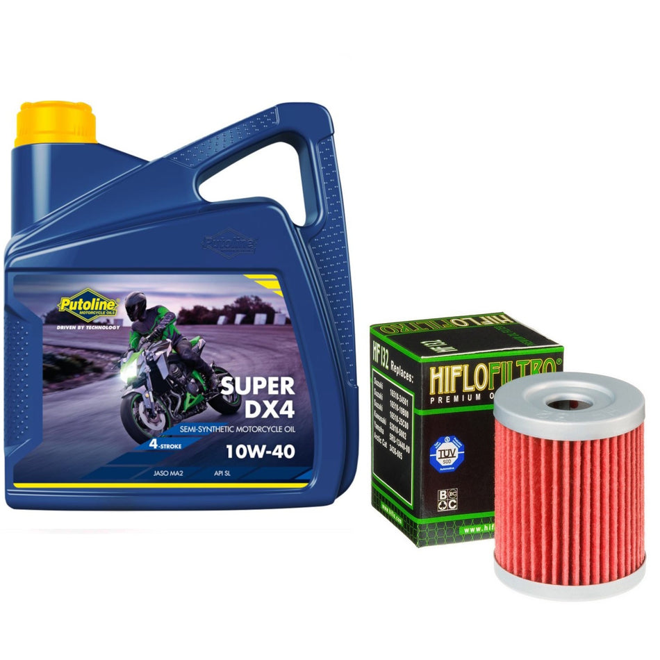 Putoline DX4 10w40 4L Oil & HF132 Oil Filter Kit