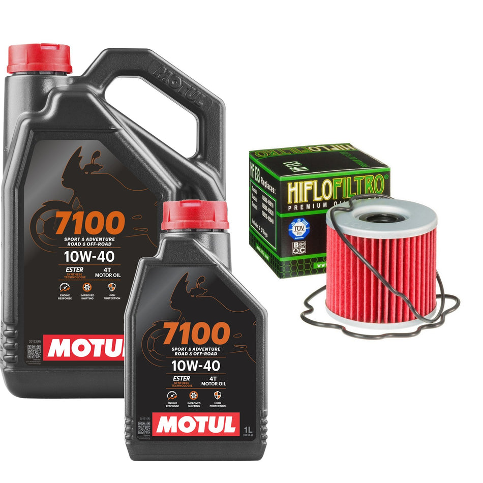 Motul 7100 10w40 5L Oil & HF133 Oil Filter Kit