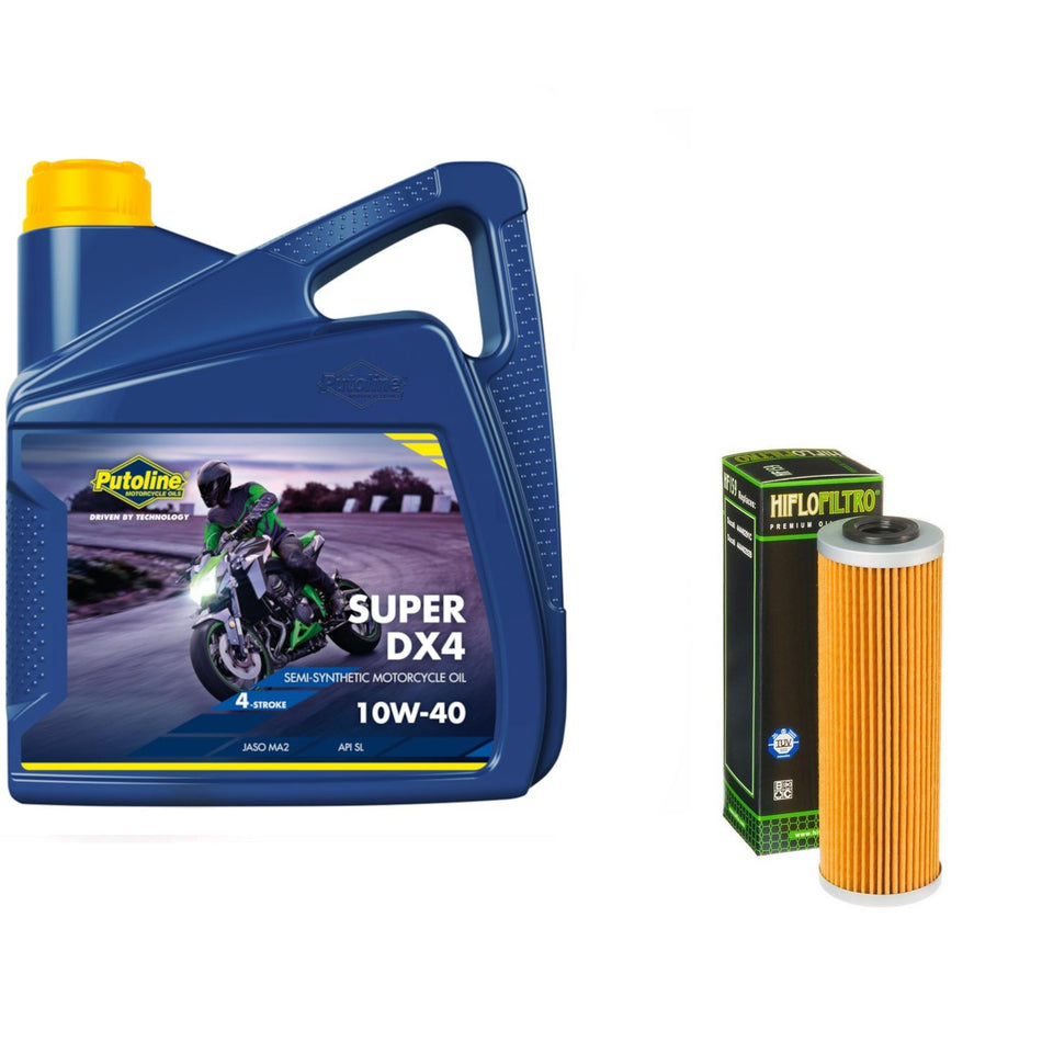Putoline DX4 10w40 4L Oil & HF159 Oil Filter Kit