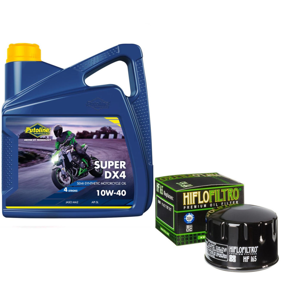 Putoline DX4 10w40 4L Oil & HF165 Oil Filter Kit