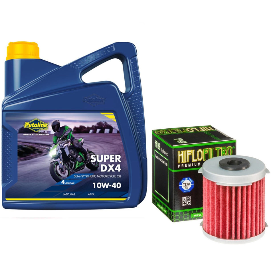 Putoline DX4 10w40 4L Oil & HF168 Oil Filter Kit