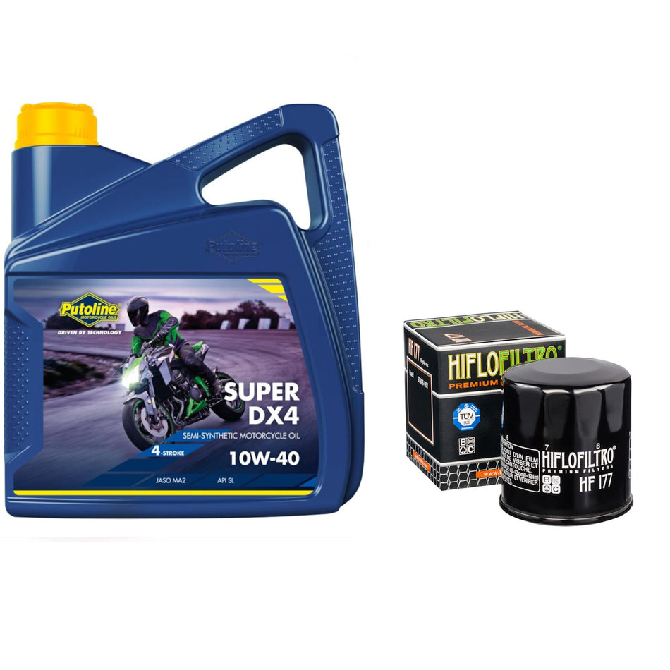 Putoline DX4 10w40 4L Oil & HF177 Oil Filter Kit