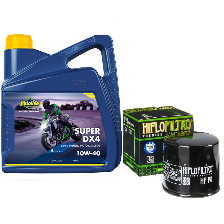 Putoline DX4 10w40 4L Oil & HF191 Oil Filter Kit