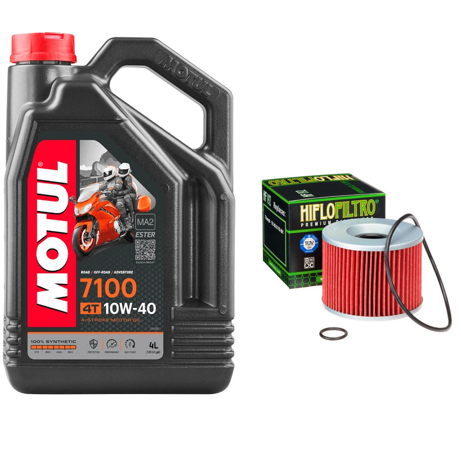 Motul 7100 10w40 4L Oil & HF192 Oil Filter Kit