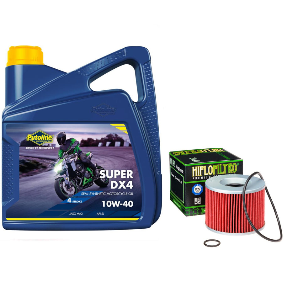 Putoline DX4 10w40 4L Oil & HF192 Oil Filter Kit