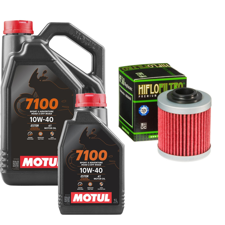 Motul 7100 10w40 5L Oil & HF560 Oil Filter Kit