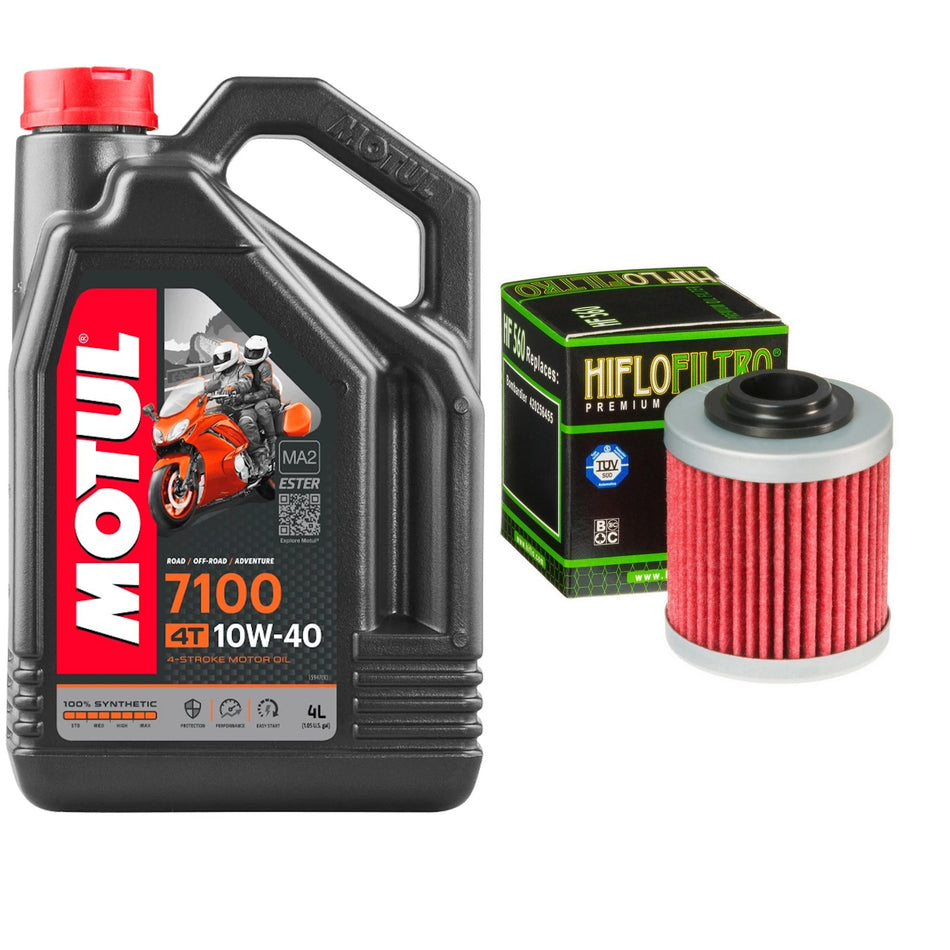 Motul 7100 10w40 4L Oil & HF560 Oil Filter Kit