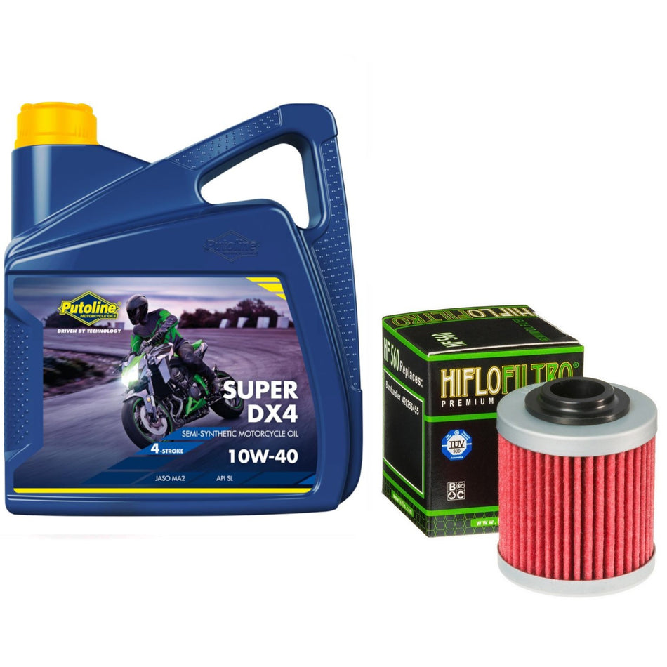 Putoline DX4 10w40 4L Oil & HF560 Oil Filter Kit