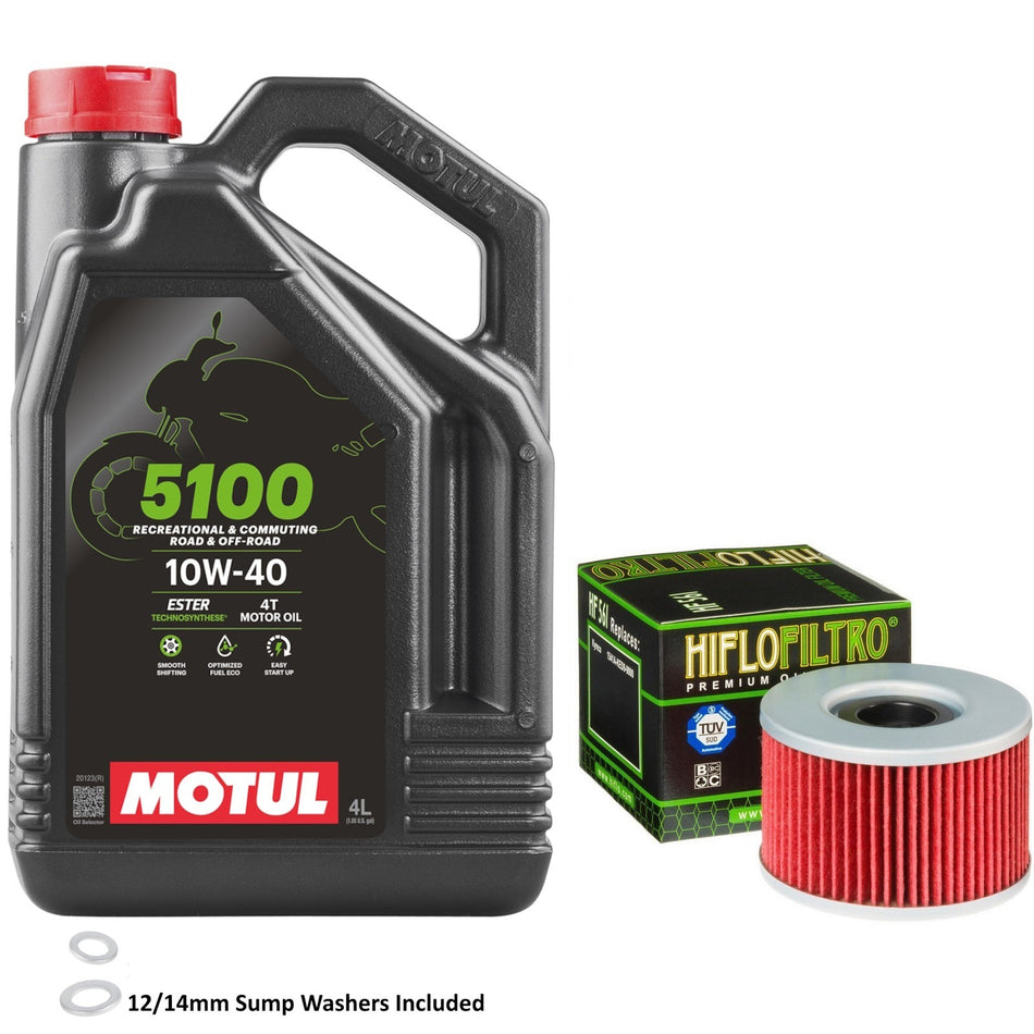 Motul 5100 10w40 4L Oil & HF561 Oil Filter Kit