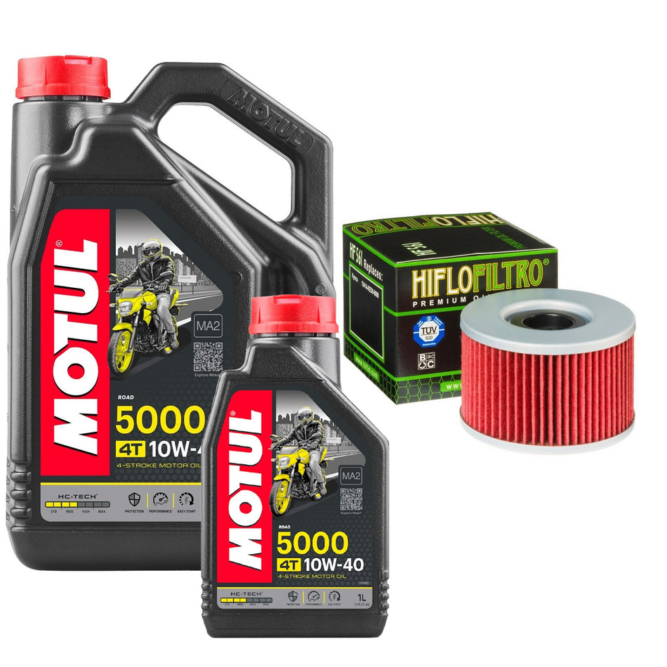 Motul 5000 10w40 5L Oil & HF561 Oil Filter Kit