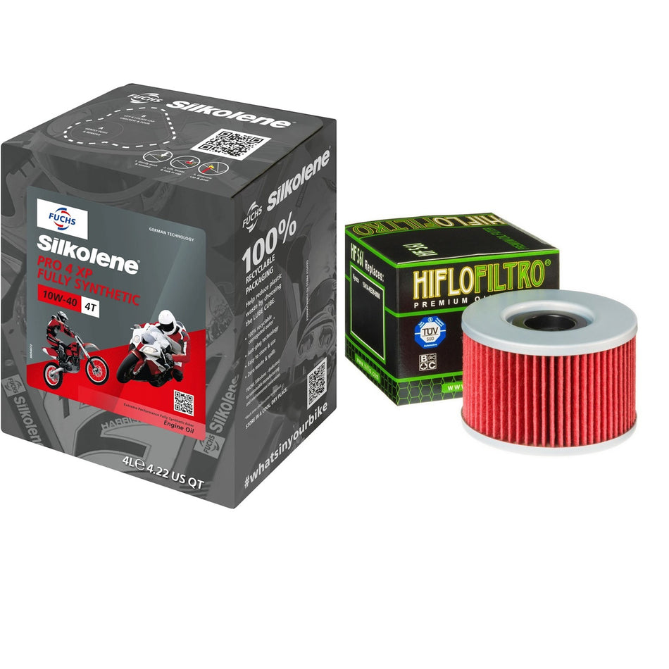 Silkolene Pro 4 10w40 4L Oil & HF561 Oil Filter Kit