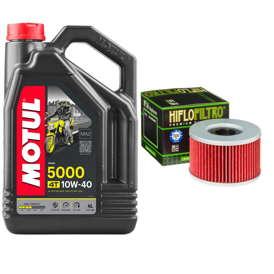 Motul 5000 10w40 4L Oil & HF561 Oil Filter Kit