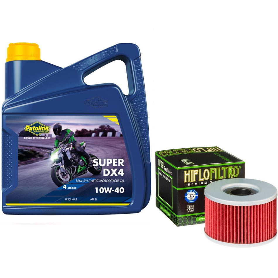 Putoline DX4 10w40 4L Oil & HF561 Oil Filter Kit