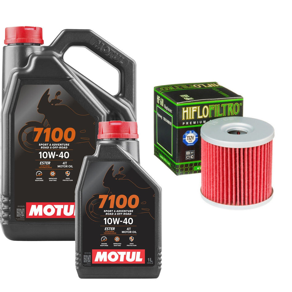 Motul 7100 10w40 5L Oil & HF681 Oil Filter Kit