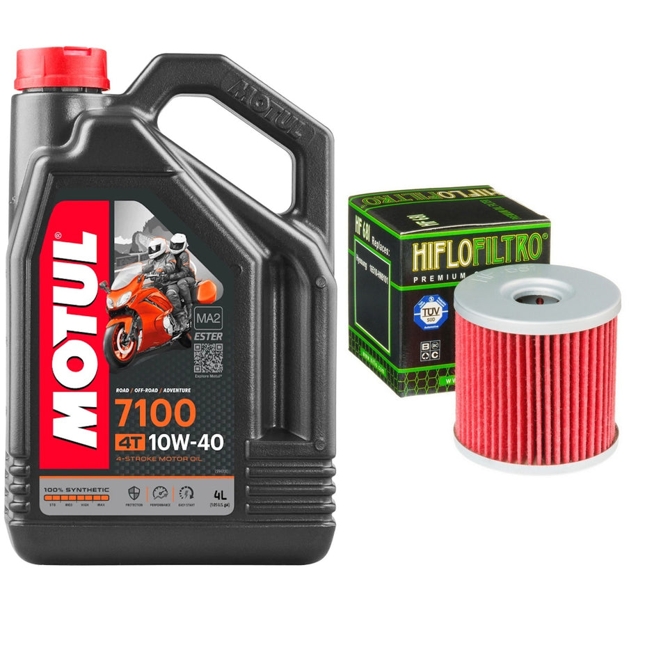 Motul 7100 10w40 4L Oil & HF681 Oil Filter Kit