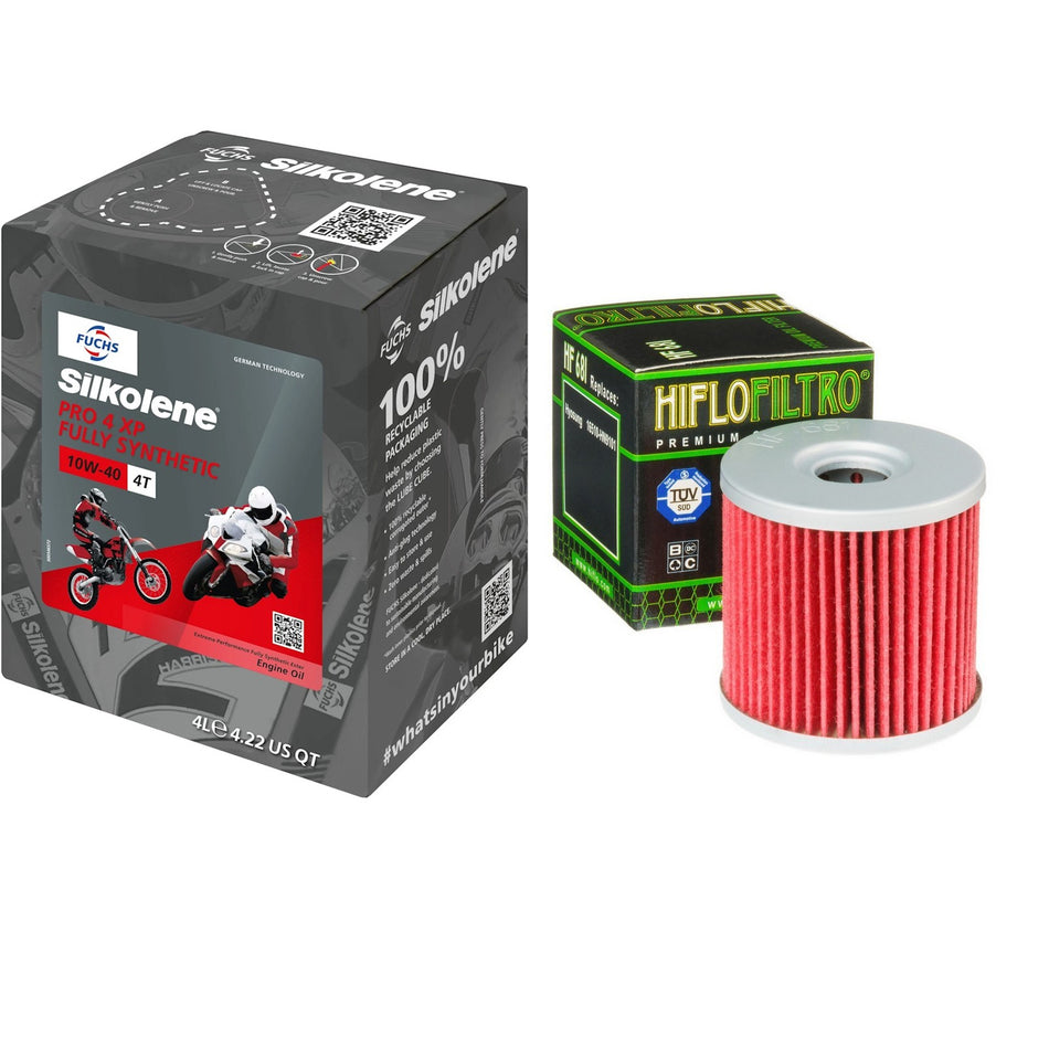 Silkolene Pro 4 10w40 4L Oil & HF681 Oil Filter Kit