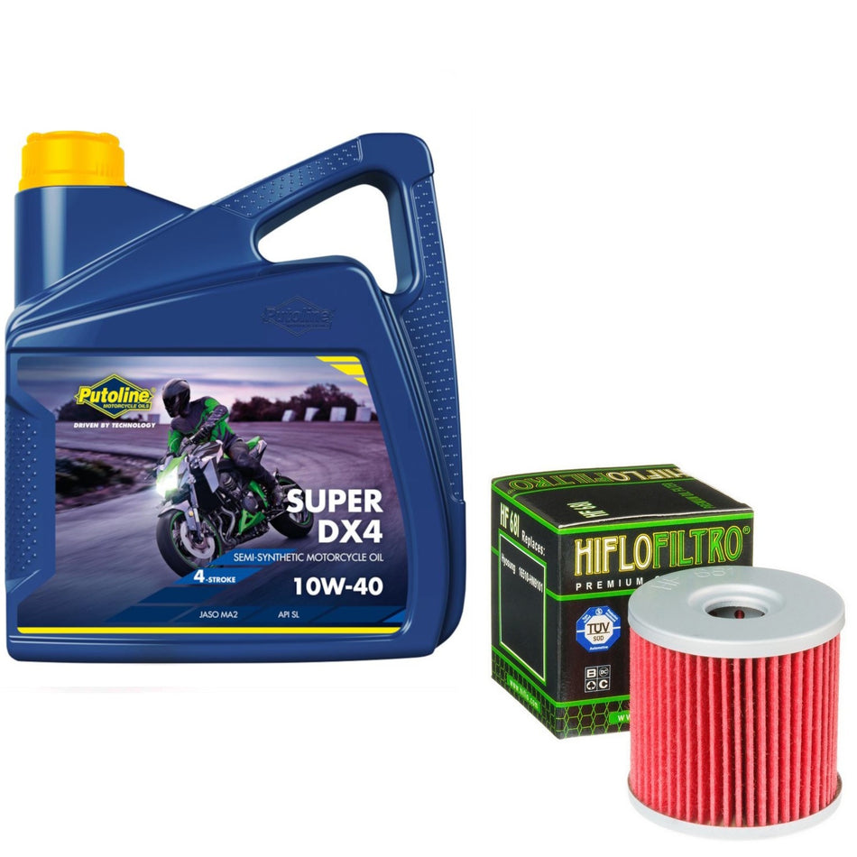 Putoline DX4 10w40 4L Oil & HF681 Oil Filter Kit