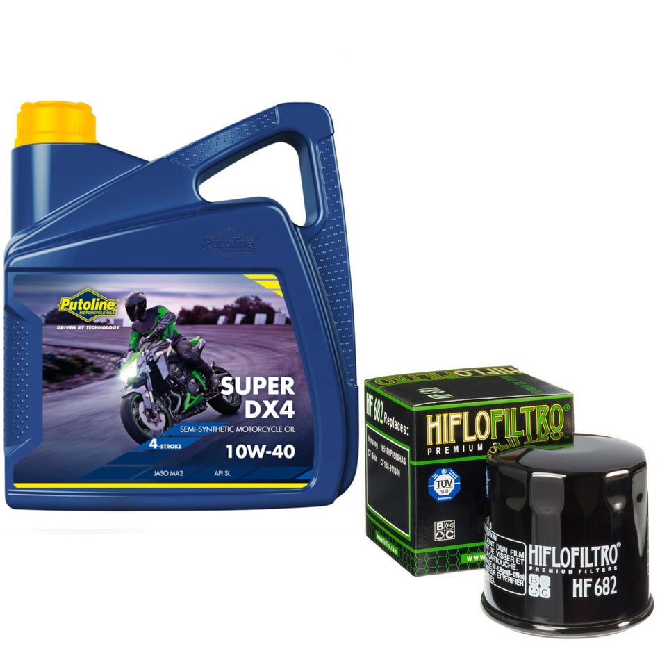 Putoline DX4 10w40 4L Oil & HF682 Oil Filter Kit