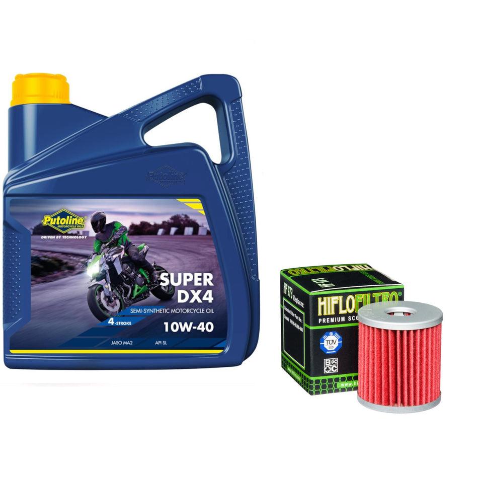 Putoline DX4 10w40 4L Oil & HF973 Oil Filter Kit