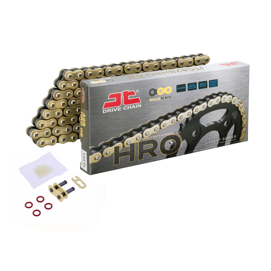 JT HRO 428x130 Gold Chain with JTF783.14 & JTR1010.43 Sprocket Kit