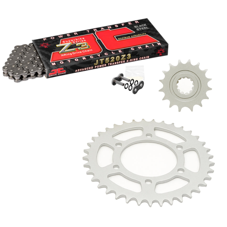 JT Z3 520x106 Chain with JTF434.14 & JTR820.42 Sprocket Kit
