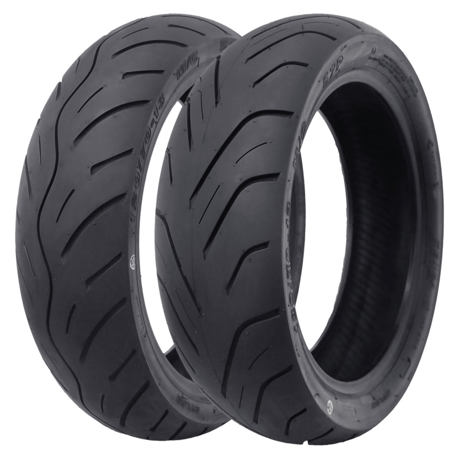 Kenda K6007 110/70-13 48P TL & 130/70 -13 63P TL Tyre Pairs