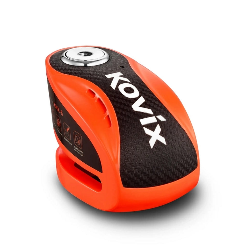 Kovix Overload  KNX6 Alarm Disc Lock 6mm Pin Orange