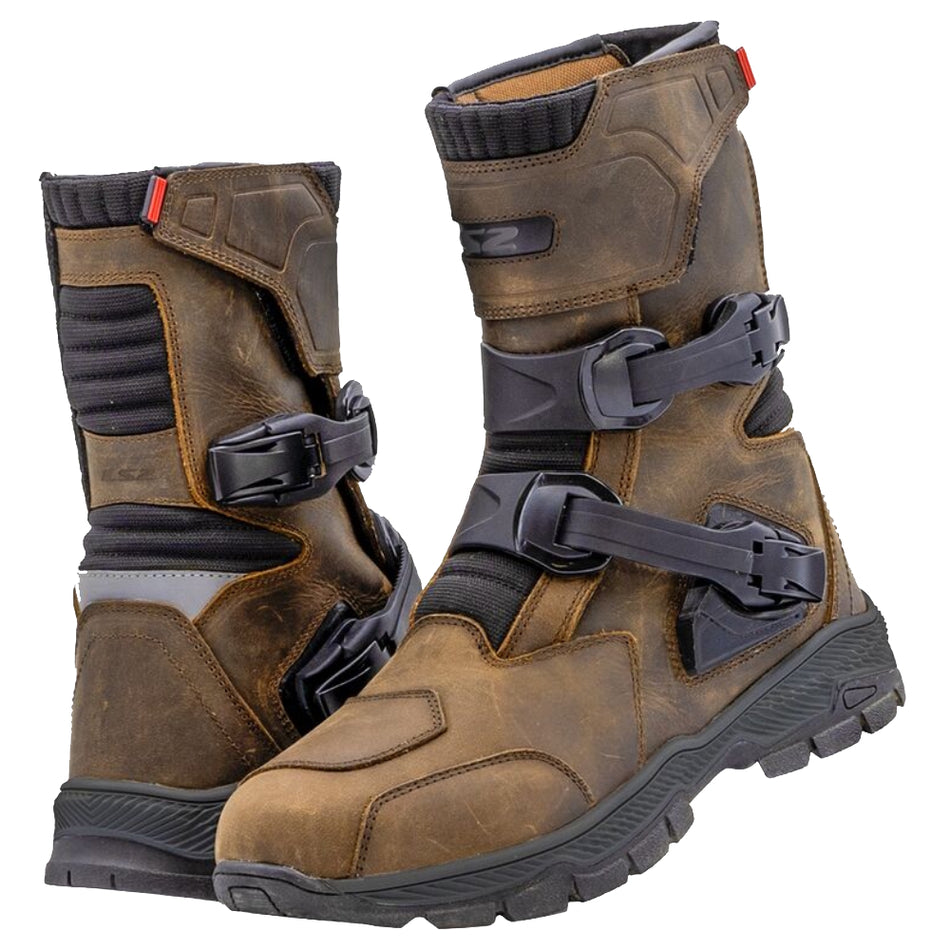 LS2 Adventure Man Waterproof Brown Boots