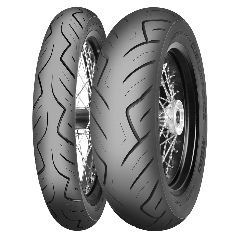 100/90 -19 57H TL & 150/80 B16 77H TL Mitas Custom Force Tyre Pairs