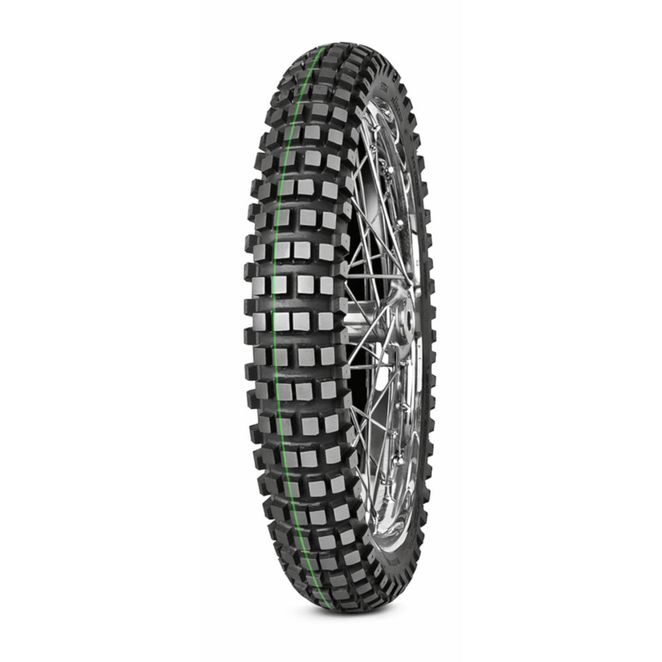 140/80 -18 70R TT Mitas Enduro Trail Rally Pro Green Stripe Rear Tyre