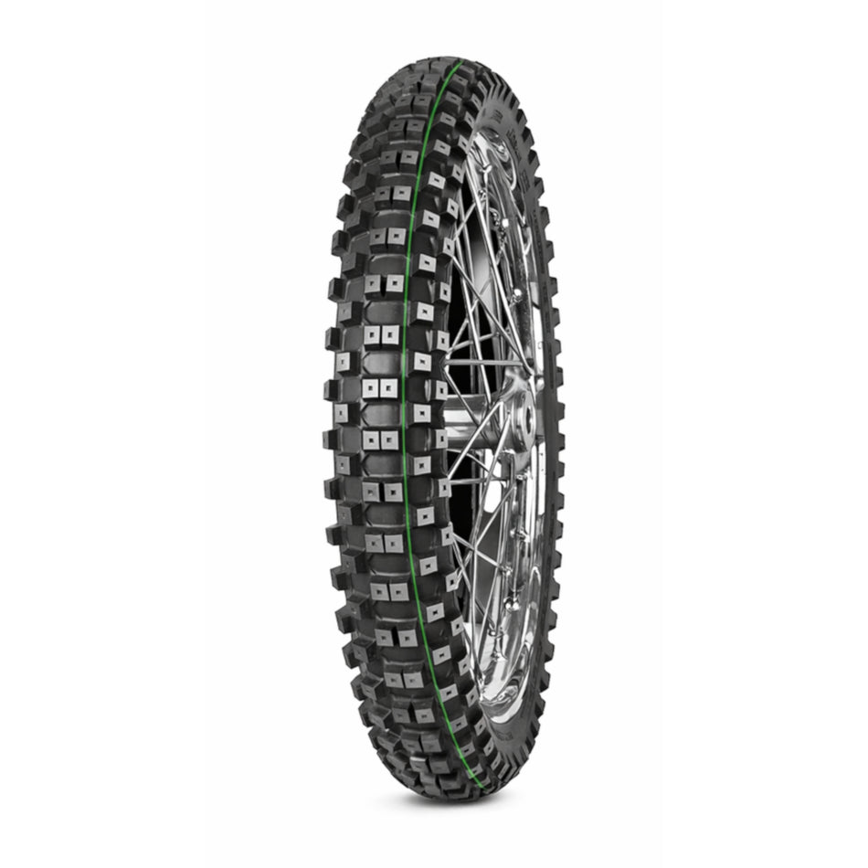 90/90 -21 54R TT Mitas Enduro Trail Rally Pro Green Stripe Front Tyre