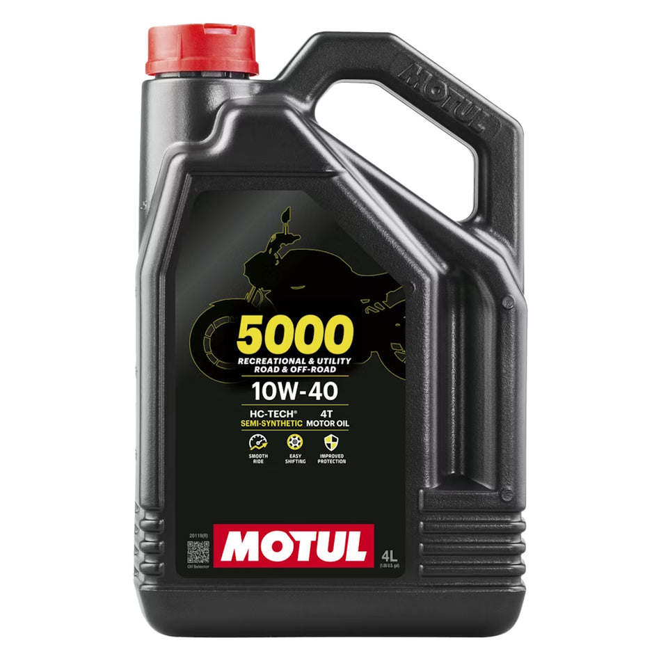 Motul 5000 10w40 4L Oil & HF138 & HFA3605 Oil Filter Kit