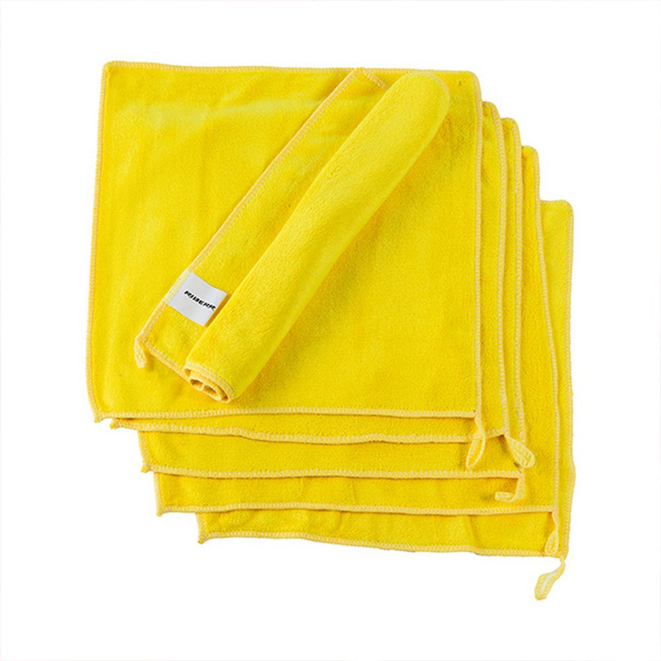 Riderr 6 Piece Microfibre Towels Yellow