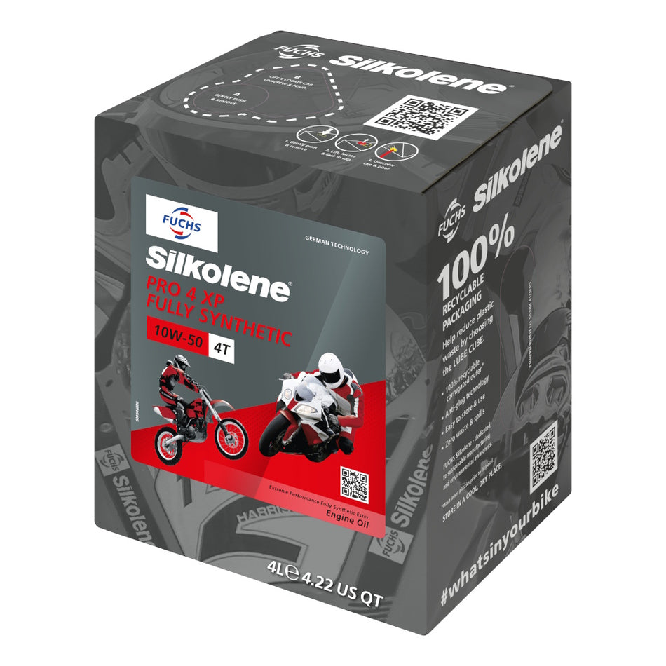 Silkolene PRO 4 10W-50 XP 4 Litre Cube
