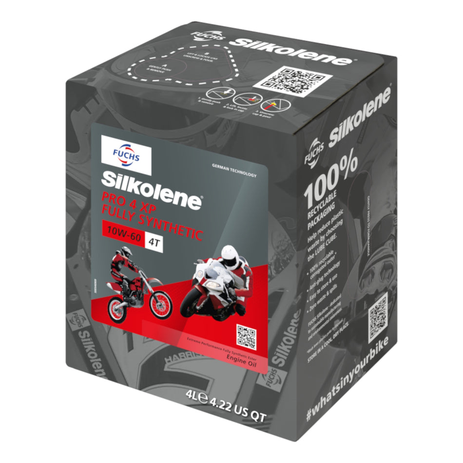 Silkolene PRO 4 10W-60 XP 4 Litre Cube