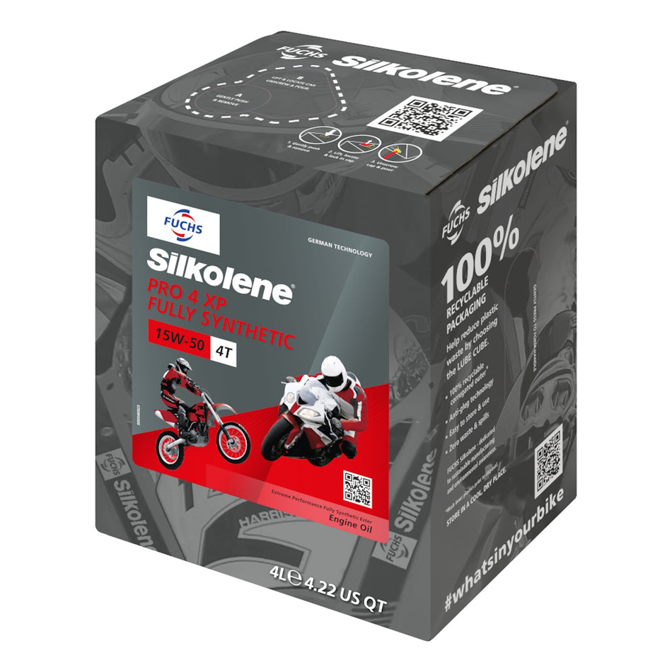 Silkolene PRO 4 15W-50 XP 4 Litre Cube
