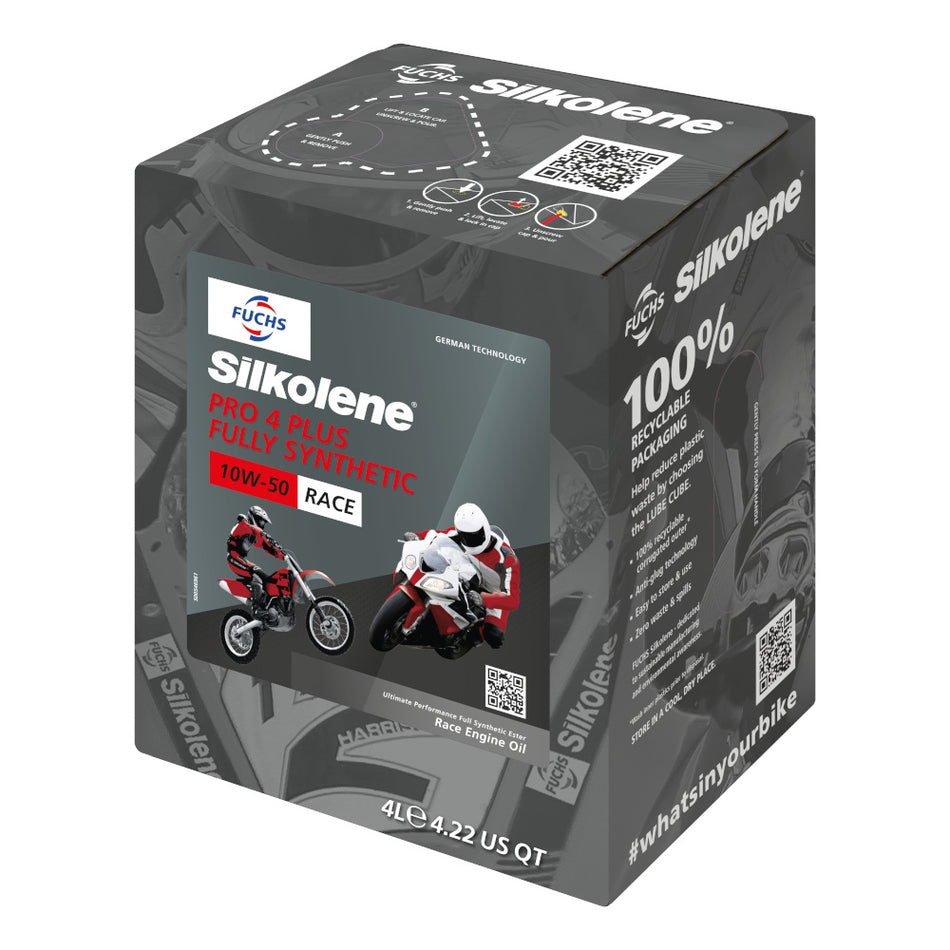 Silkolene PRO 4 Plus 10W-50 4 Litre Cube